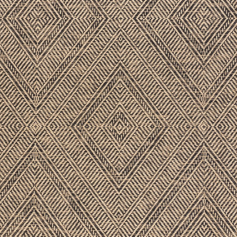 Papier peint tissé Tortola, Carbone