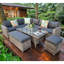 Austrinus Polyethylene (PE) Wicker 9 - Person Seating Group