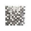 1" x 1" Metal and Glass Grid Mosaic Wall Tile