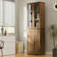 Bibliothèque standard en bois massif Filipa H 70 "x l 23"-1974812917