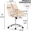 Chaise ergonomique pour salle de classe - velours kaki, base étudiants en velours conférence ergonomique, réunions