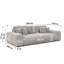 Mollis 4 Seater Corduroy Sofa Bed-1623277120