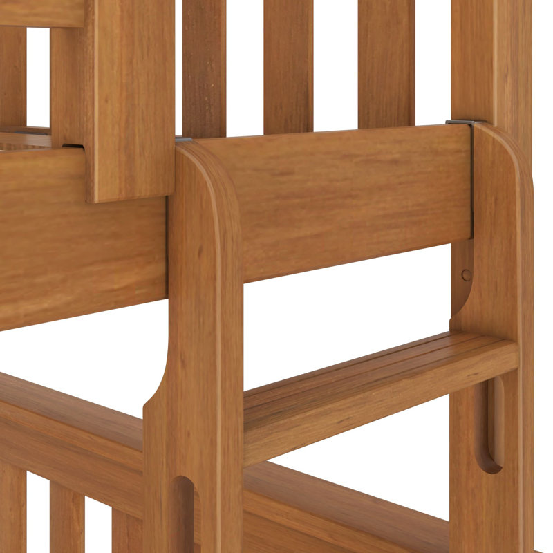 Ravenwood Solid Wood Standard Bunk Bed with Trundle by Sunside Sails, Full over Full, Pecan