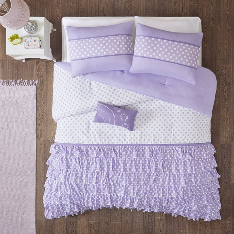 Dots Comforter, Full Comforter + 4 Additional Pieces