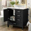Armoire de salle de bain moderne 30 "avec lavabo, porte à fermeture douce et 3 tiroirs-1915363197