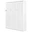 Grand lit mural blanc - idéal pour une chambre d'amis polyvalente, pliable dans une armoire, bureau personnel, support de matelas flexible