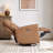 Genuine Leather Triple-motor Power Swivel Glider Recliner with Power lumbar support & headrest-118348379