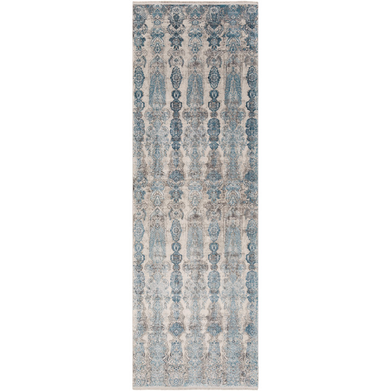 Viscose Oriental Indoor Rug, Runner 3' x 8'