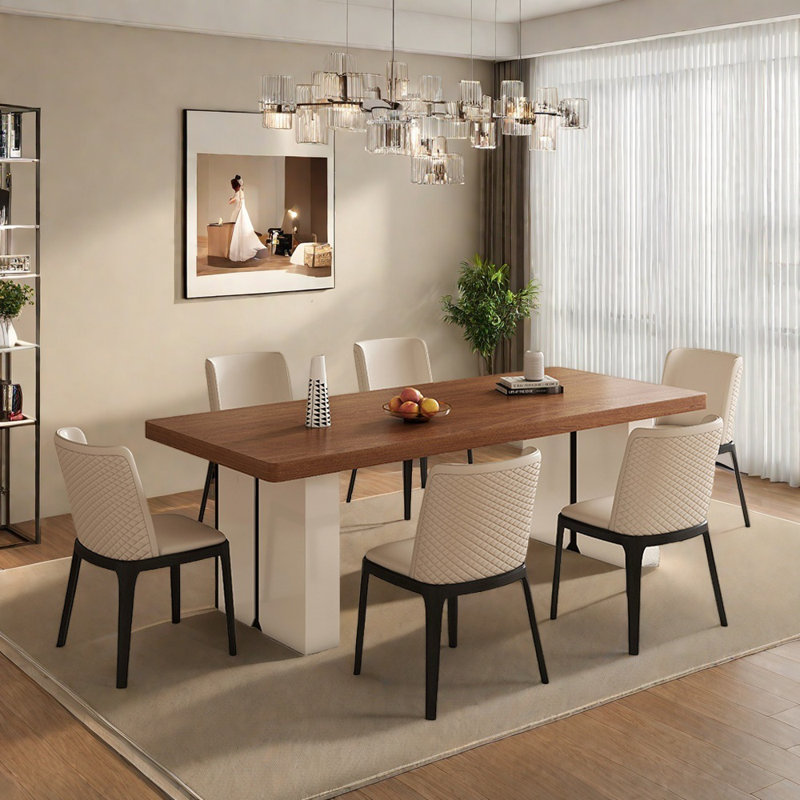 Ensemble de table à manger moderne et minimaliste pour un usage domestique, H 29,52 po x L 70,86 po x l 31,49 po