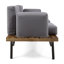 Causeuse d'extérieur avec table basse Canoga