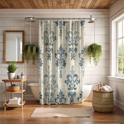 Vintage Tiles - Premium Shower Curtain