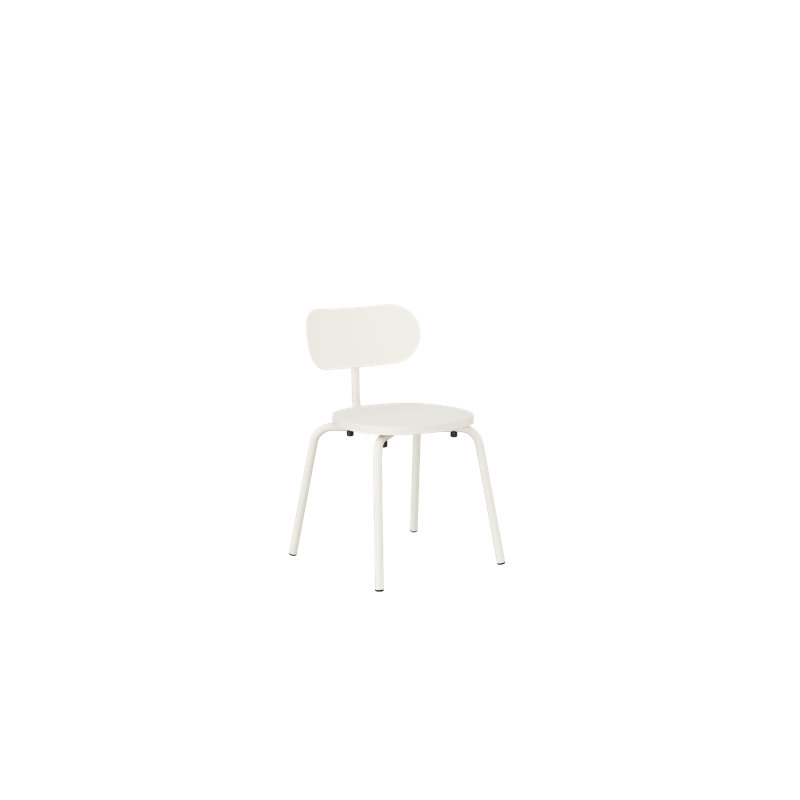 Kahmiah 18.1'' H Metal Stacking Side Chair, Pure White