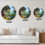Alley in Colorful Spring Park - Horloge murale moderne-191480514