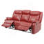 Élégant canapé inclinable contemporain rouge