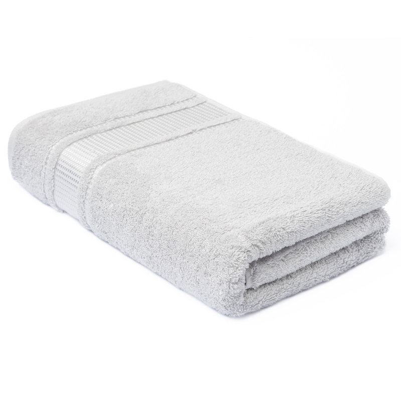 Silver Gray Turkish Cotton Fingertip Towels Set of 4