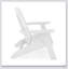 Chaise Adirondack à dossier courbé St. Simons - Polyéthylène haute densité durable-12817141