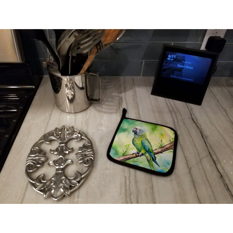 Paire de porte-casseroles Monk Parakeet
