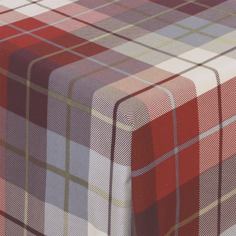 Narendra Flannel Flatweave Sheet Set, Kingsize (5'), Red
