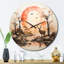 Horloge murale représentant la faune d'Afrique-93394526