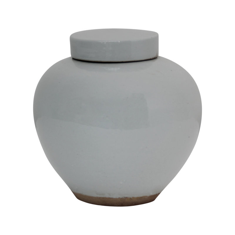 Vase de plancher en porcelaine 9 po intérieur / extérieur blanc Middletown