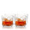Ensemble de 2 verres à whisky Viski Beau, verres à whisky empilables sans plomb 11 oz.