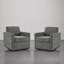 Upholstered Swivel Armchair-2056702182