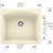 Diamond Silgranit 25" Single Bowl Dual Mount Kitchen Sink - Café-4614140-40162371