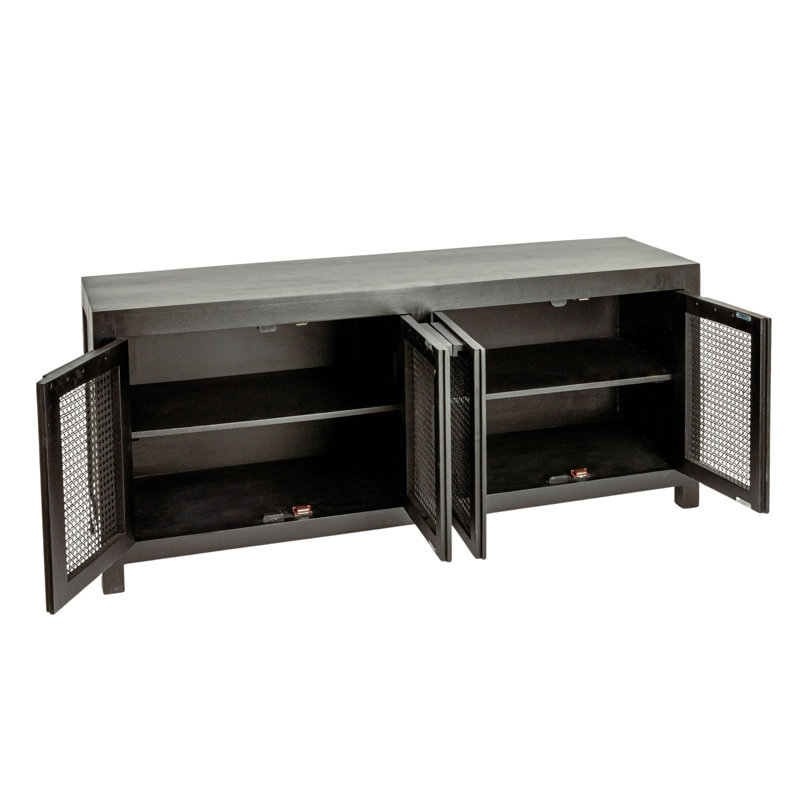 Buffet 4 portes Rowan, Noir