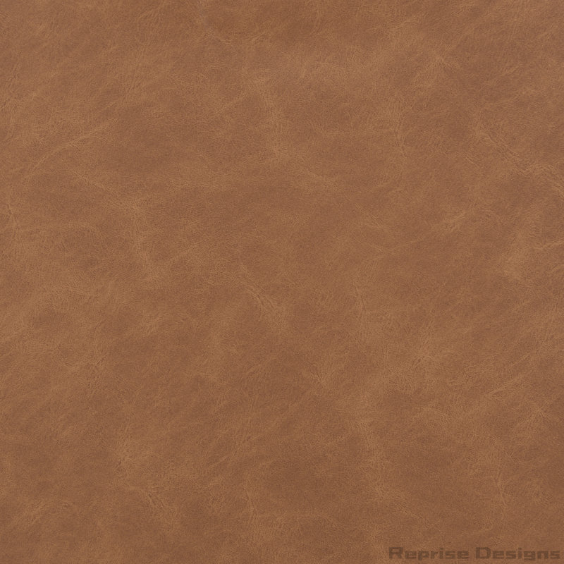 Banc repose-pieds en similicuir, Brun