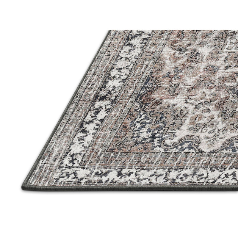 Tapis oriental en laine gris, Rectangle 7 pi x 9 pi