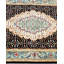Tapis de couloir bleu en laine noué à la main 2 pi 7 po x 8 pi 4 po