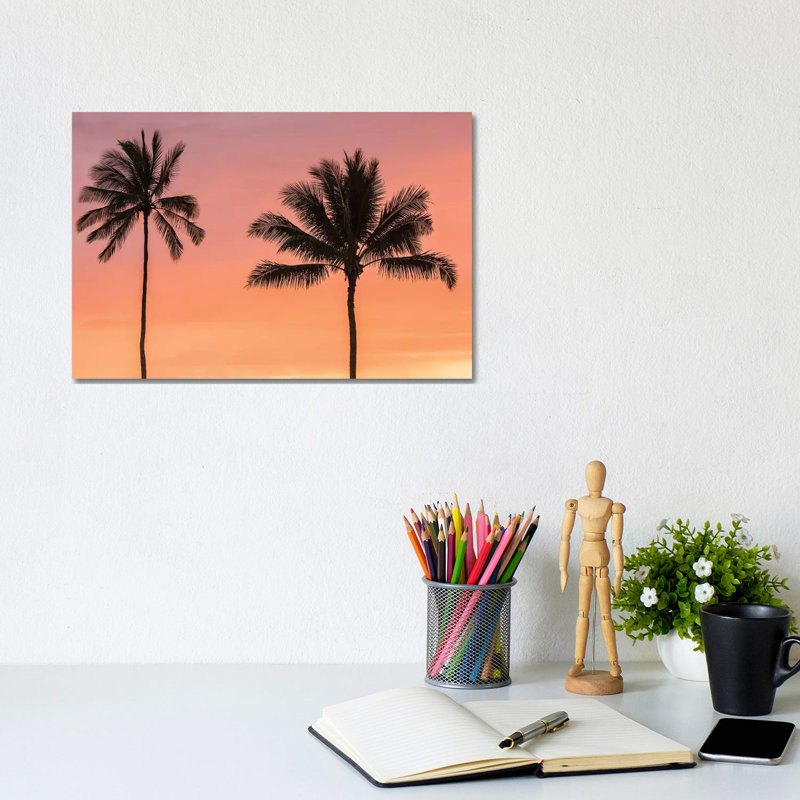 USA, Hawaii, Kauai, Lawai. Palm Trees At Sunset. by Jaynes Gallery - Wrapped Canvas Gallery-Wrapped Canvas Giclée