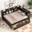 L-Shaped Bookcases Bed With Power Outlets, USB Charging Ports,Two Drawers-1899238229