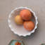 Round Stoneware Bowl With Scalloped Edge