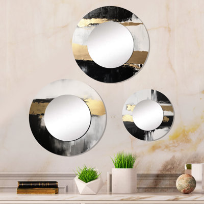 Elijay Metal Round Mirror