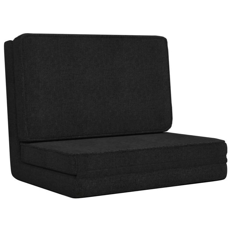 Chaise longue de plancher en cuir synthétique, Brun foncé