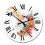 Dessin de renard orange II - horloge murale traditionnelle-1287029172