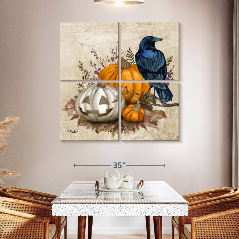 Corbeau Lelend I Halloween, H 45 po x l 45 po