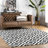Decca Geometric Handmade Tufted Wool Black/Cream Area Rug-845438316