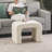 24 Inches Upholstered Waterfall Ottoman Footstool-780777895