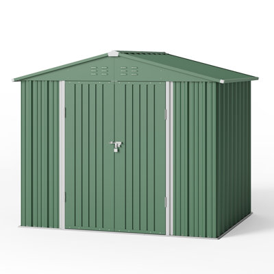 Remise de rangement extérieure en métal l 8 pi. X P 6 pi.