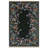 Black Midnight Butterfly Floral Rug