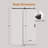 46"-48" W X 76" H Frameless Single Sliding Shower Door,  5/16" (8Mm) Thickened Upgrade Tempered Glass Door, Smooth Roller Stainless Steel Hardware, Reversible Mounted Modern Bathroom Enclosure-114358869