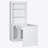 83.4"Tall Bookshelf &Writting Desk Suite,Modern Bookcase Suite with LED Lighting, Drawers,Study Desk and Open Shelves,2-Piece Set Storage Bookshelf for Living Room,Home Office,Study room,White
