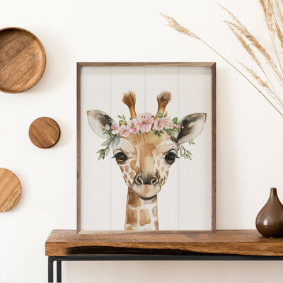 Nursery Floral Giraffe