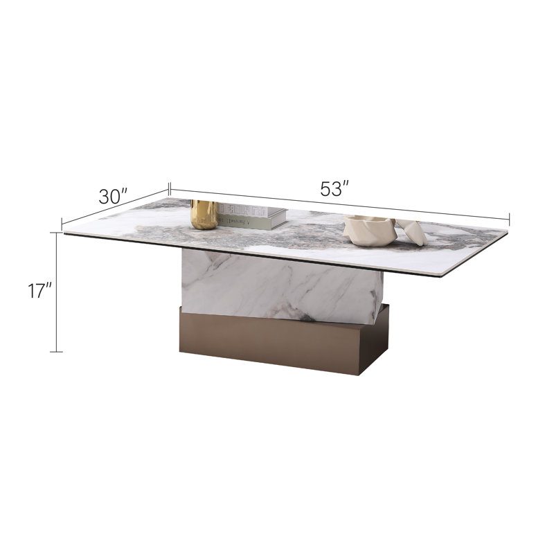 Kinlen Marble Top Single Coffee Table