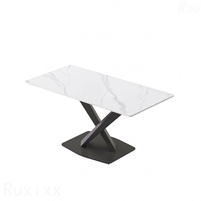 Table de salle à manger rectangulaire 63 po 63 po, H 29,53 po x L 63 po x l 31,5 po, Blanc