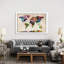 World Map Urba Watercolour II by Michael Tompsett - Print on Canvas-1102036916-1102036921