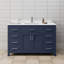 Meuble-lavabo simple autoportant 54 po avec plateau en marbre Beckett-52605373-52605374-61131911