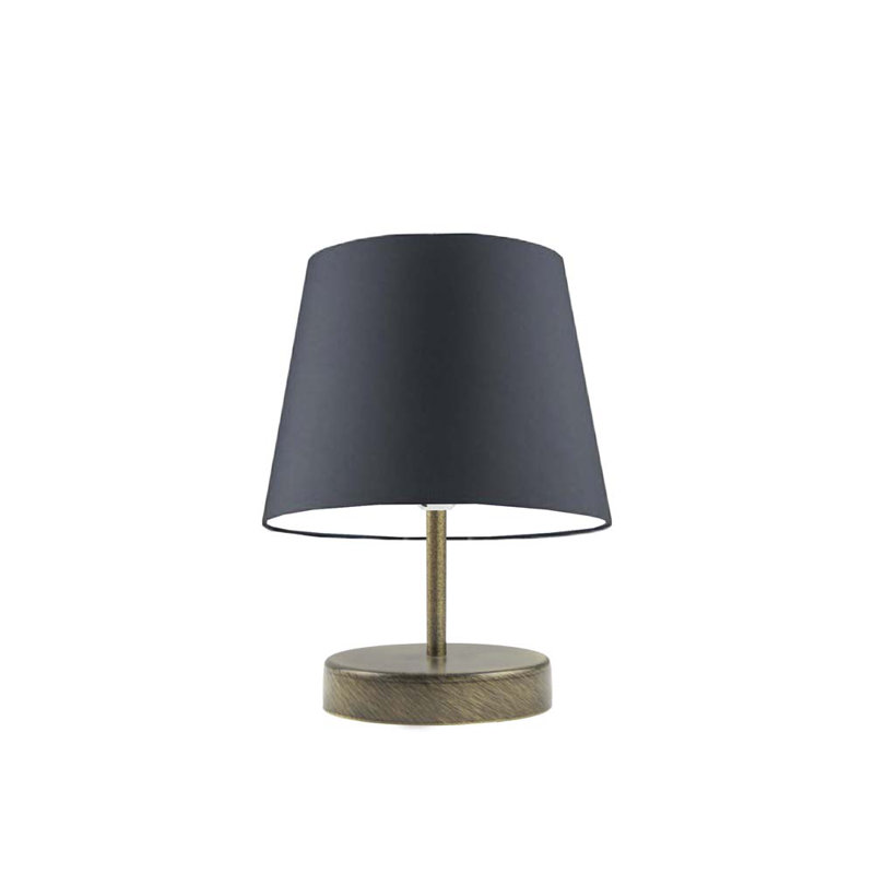 Deok Metal Table Lamp, Old Gold, Black